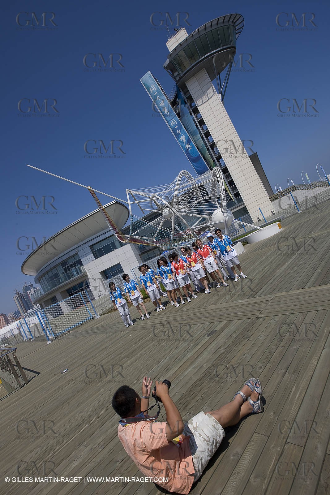 07 08 2008 - Qingdao (CHN) - Olympic games - The olympic Marina - Press center