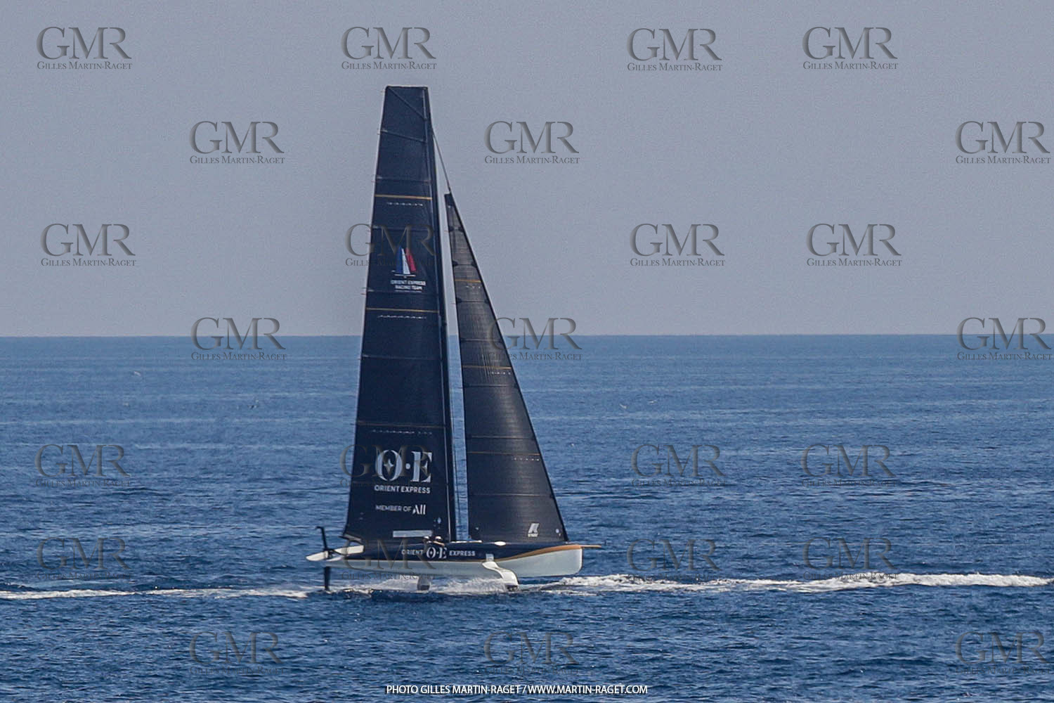 22 08 2023, Barcelona (ESP), 37th America's Cup, Orient Express Racing Team, AC 40 first training