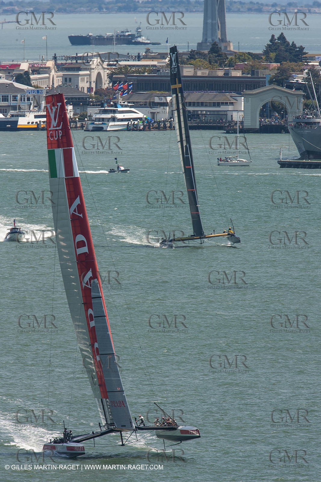 09 08 2013 - San Francisco (USA,CA) - 34th America's Cup - Louis Vuitton Cup - Semi-finals - Luna Rossa vs Artemis Racing - Race 3