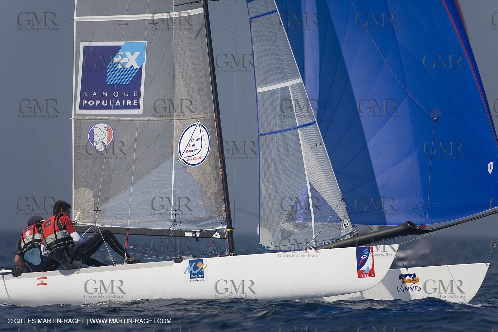 22 04 2007 - Semaine Olympique Française 2007 - Hyères - Jour 1 - Team France - Tornado - BESSON Billy - JARLEGAN Arnaud