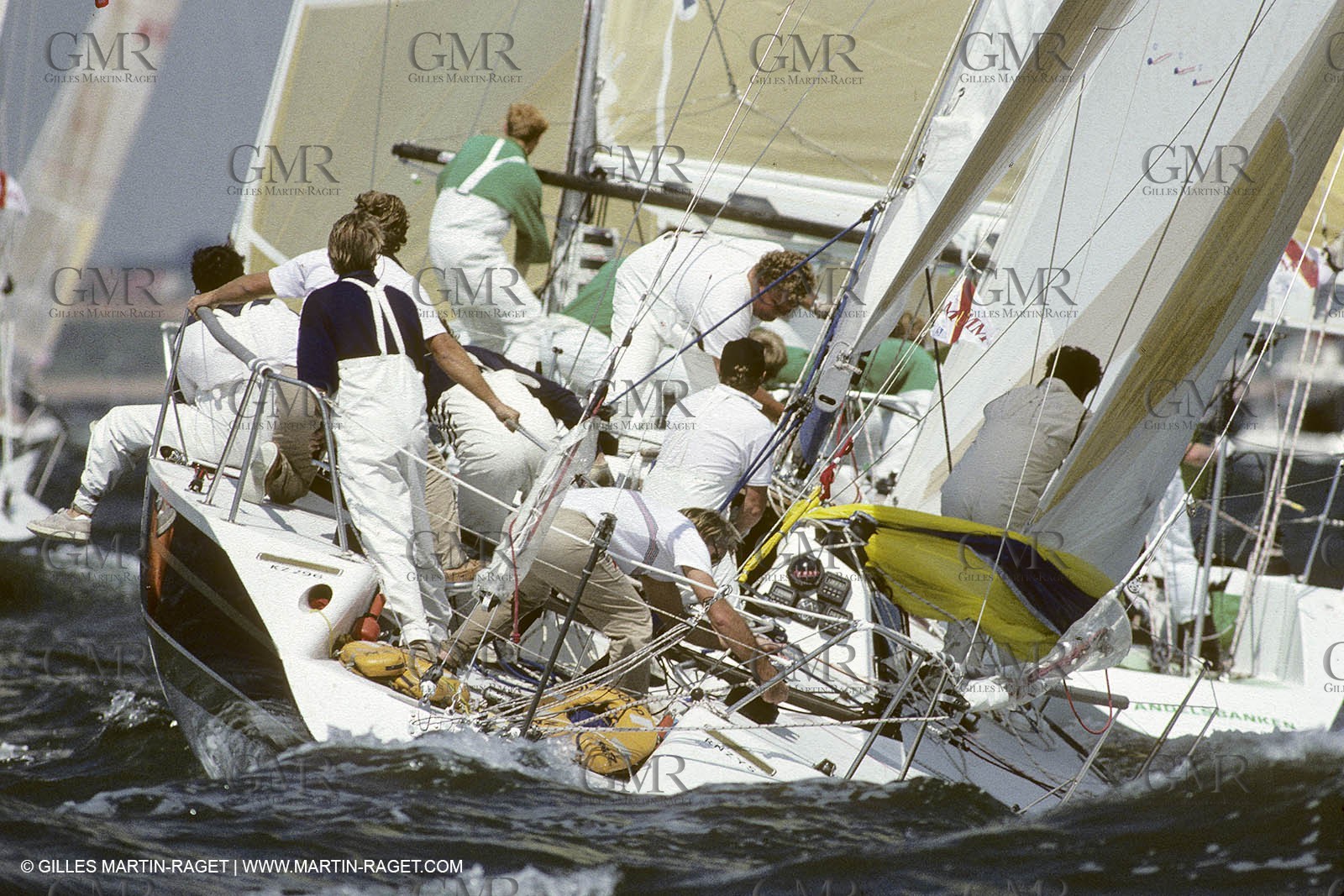 Aout 1987 - Cowes (UK, IOW) - Champagne Mumm Admiral's Cup - New Zealand Team