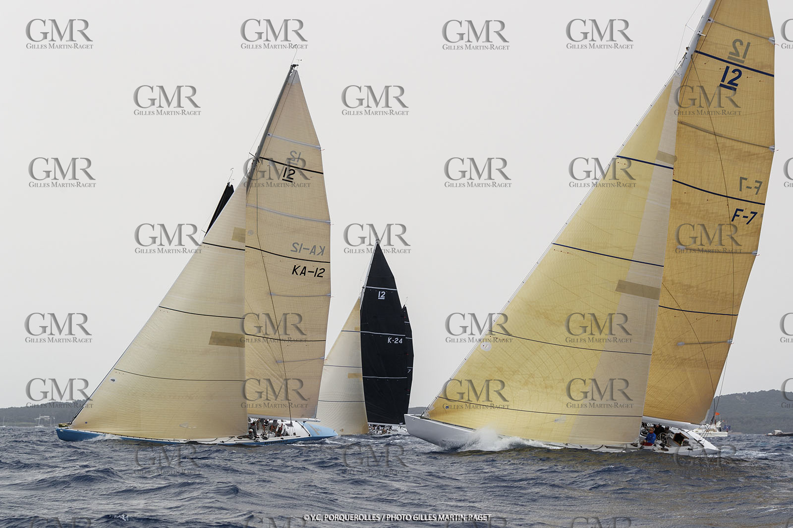 19 06 2024, Porquerolles Island (FRA), Championnat du monde des 12 m JI 2024, Race Day 1