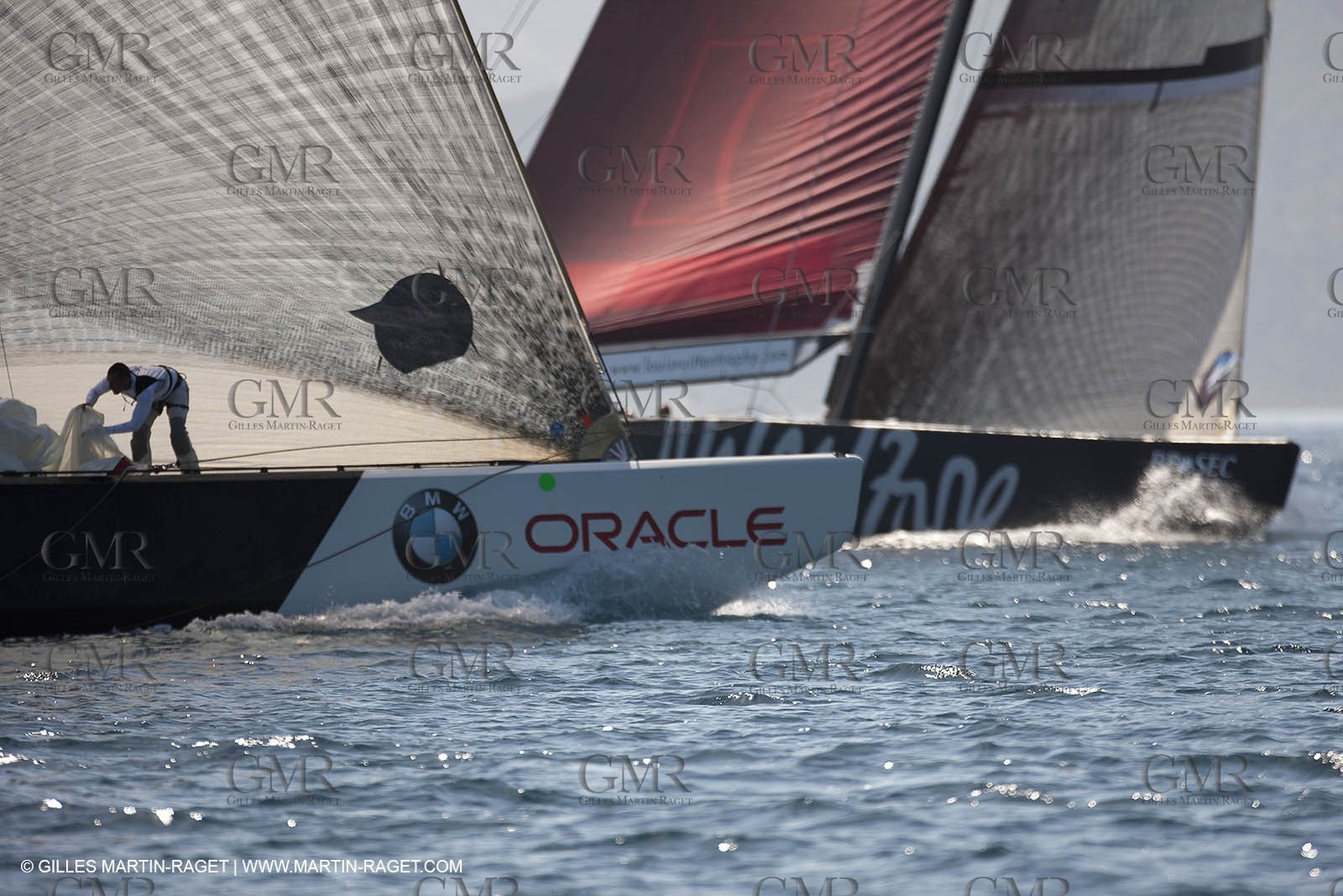 18 05 2010 - La Maddalena (ITA, Sardinia) Louis Vuitton Trophy - BMW ORACLE Racing - Training