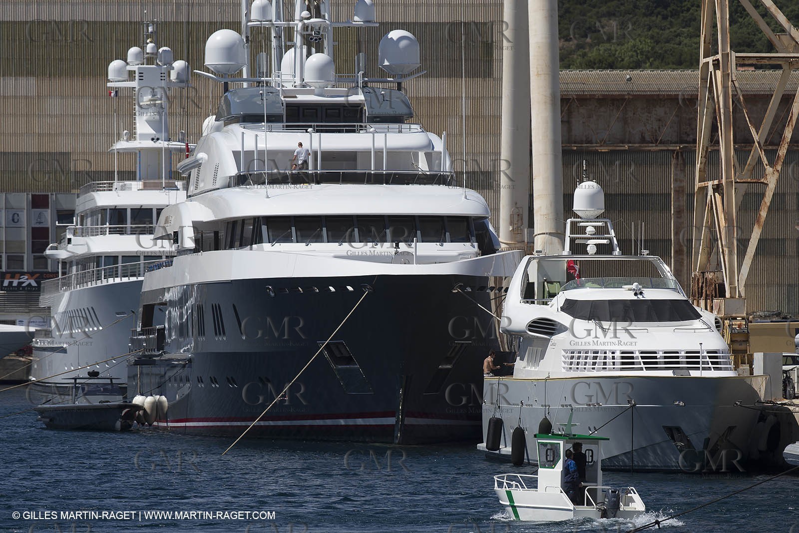 Al Azizi first sea trial - H2X boatyard - Oceanographjic research ship - La Ciotat (FRA,13) - 26 05 2014