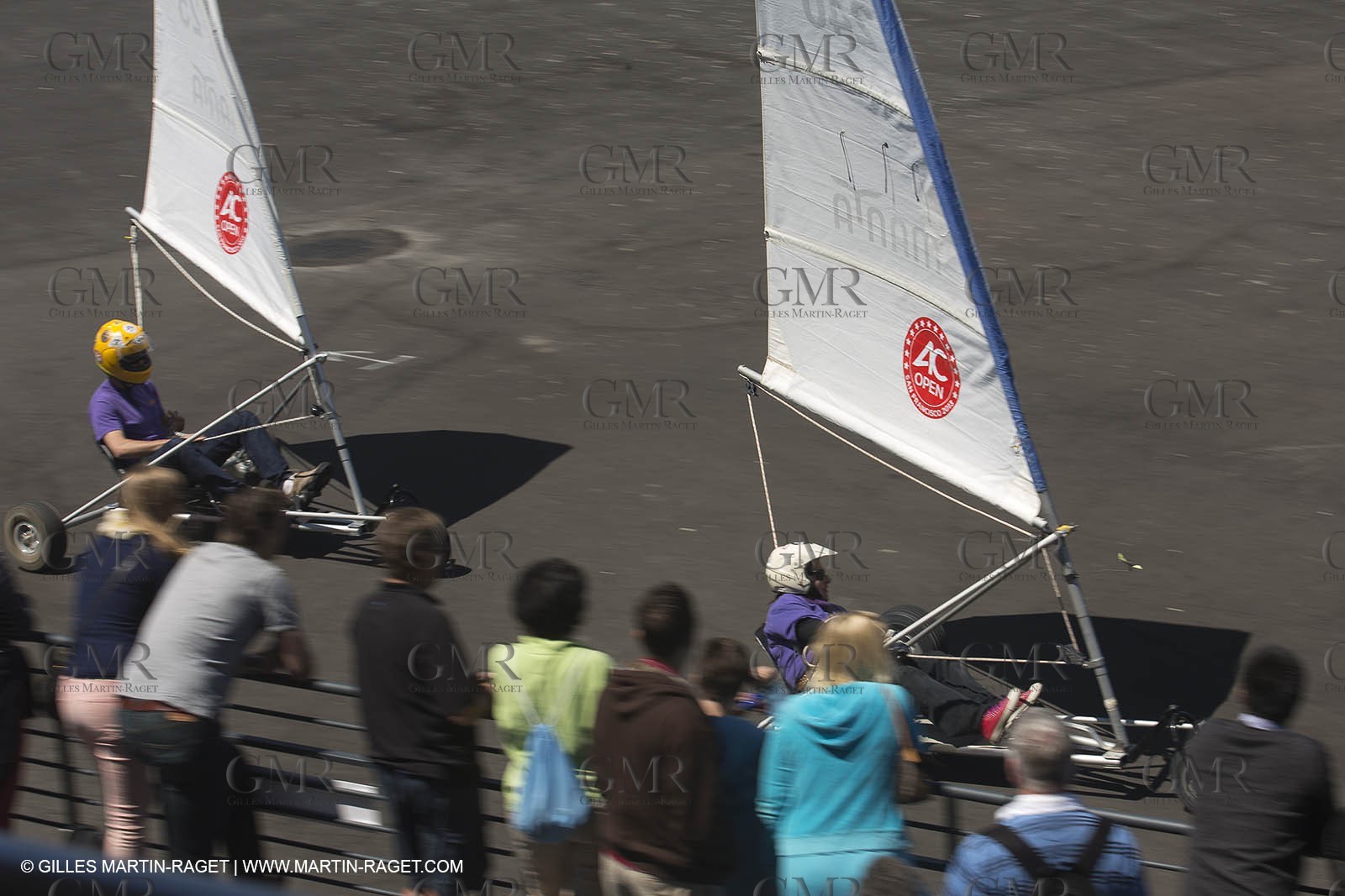 03 08 2013 - San Francisco (USA,CA) - 34th America's Cup - Louis Vuitton Cup - Training Day - America's Cup park - AC Open - Land Sailing demonstration