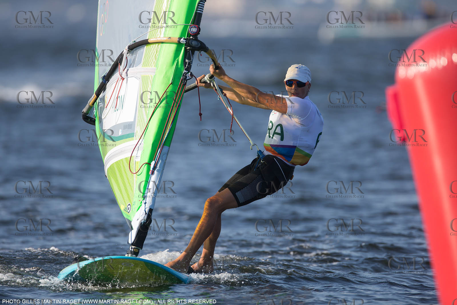 14 08 2016, Rio de Janeiro (BRA), 2016 Olympic Games, Sailing, RSX Women medal race, Charline Picon (FRA), gold medalist