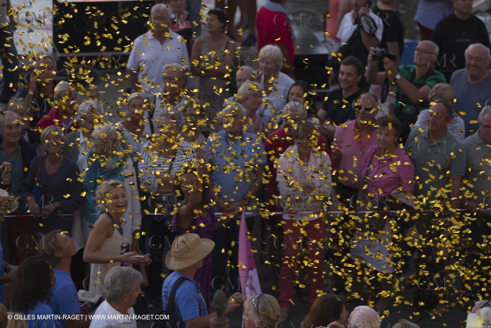 02 10 2014, Saint-Tropez (FRA,83), Voiles de Saint-Tropez 2014, Day 4, défilé des équipages   crew parade