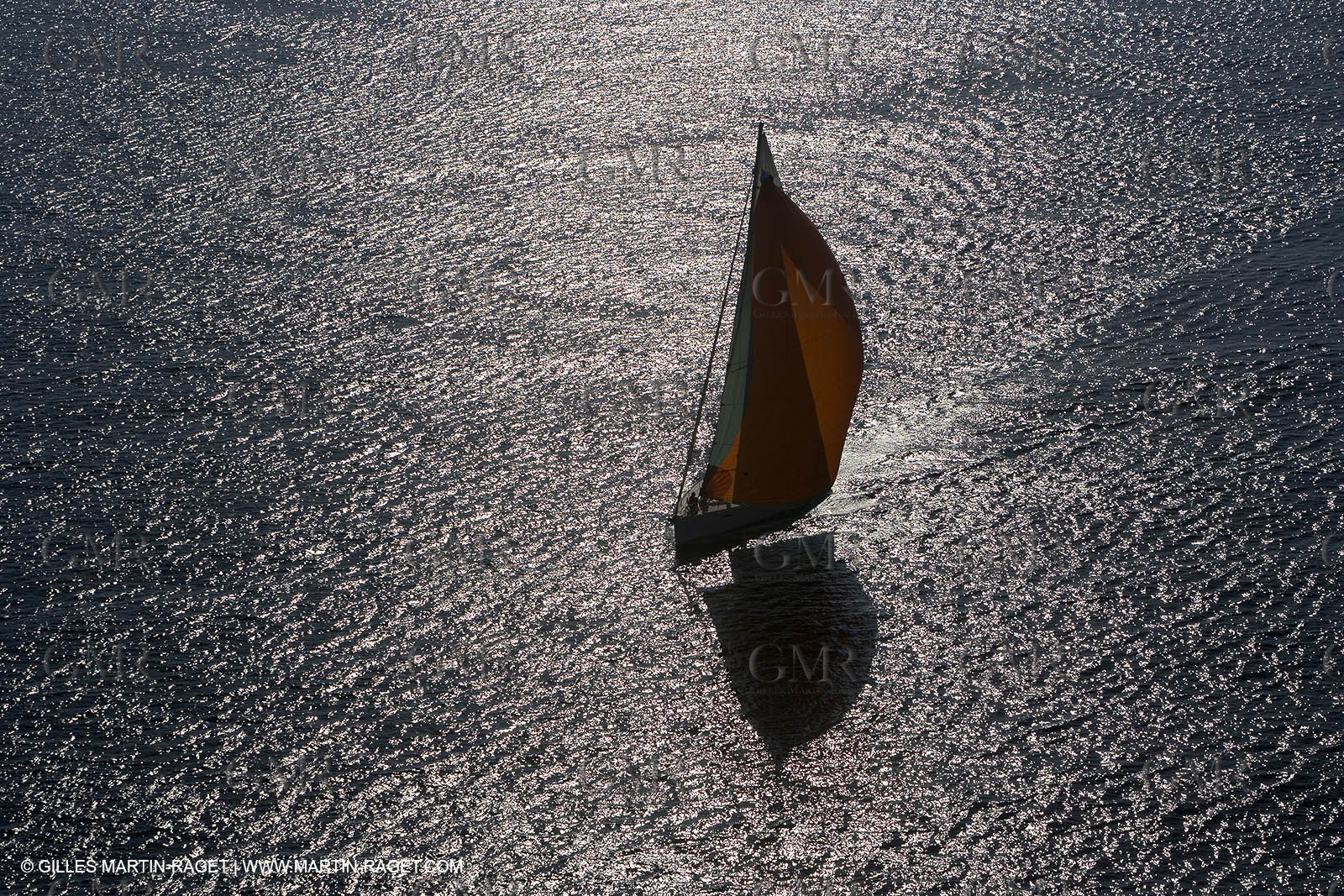 Crusing monohull sailing