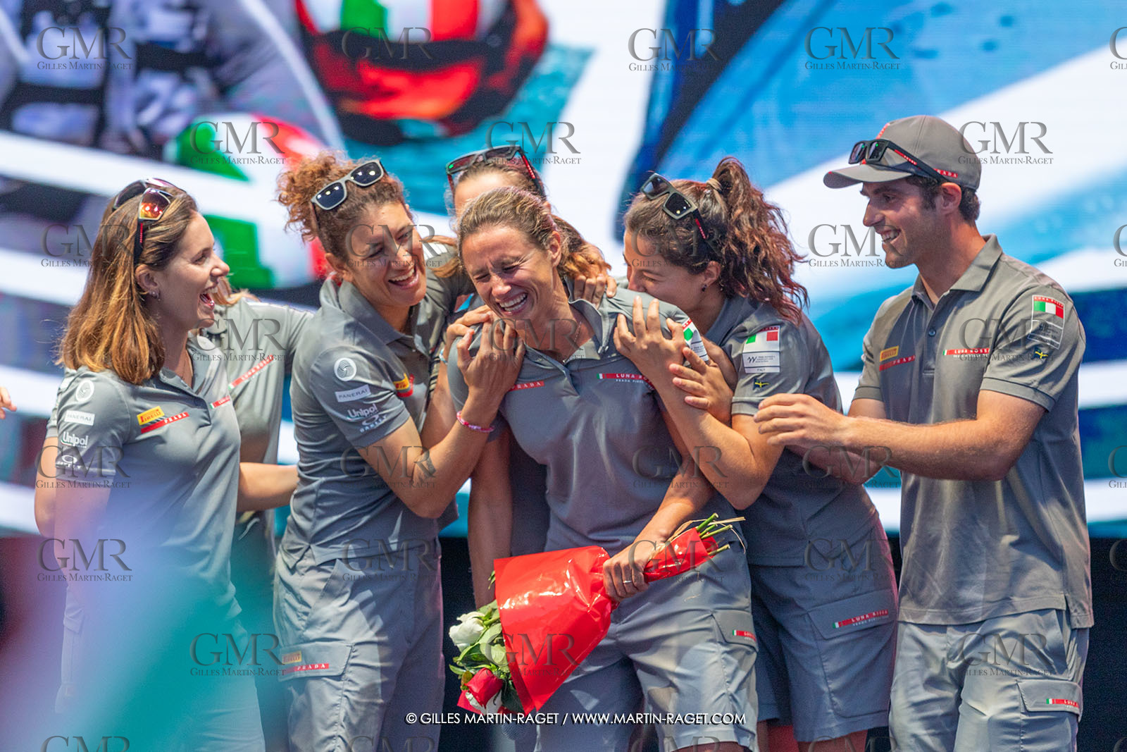 13 10 2024, Barcelona (ESP), Louis Vuitton 37th America's Cup, Final Match, Race Day 2, Puig Women America's Cup Prizegving