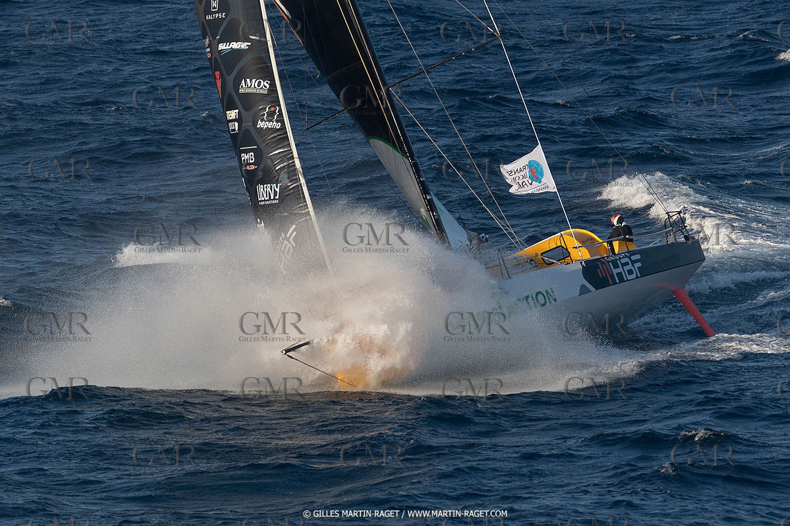 27 08 2021, Marseille (FRA), Transat Jacques Vabre 2021, Class 40, HBF-Reforest'Action (Kito de Pavant, Gwen Gbick)