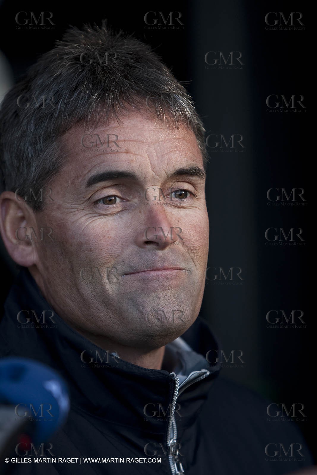 19 01 2010 - Valencia (ESP) - 33rd America's Cup - BMW ORACLE Racing - Boat preparation - Valencia Training - Sail 3 - International press visit base - Russell Coutts