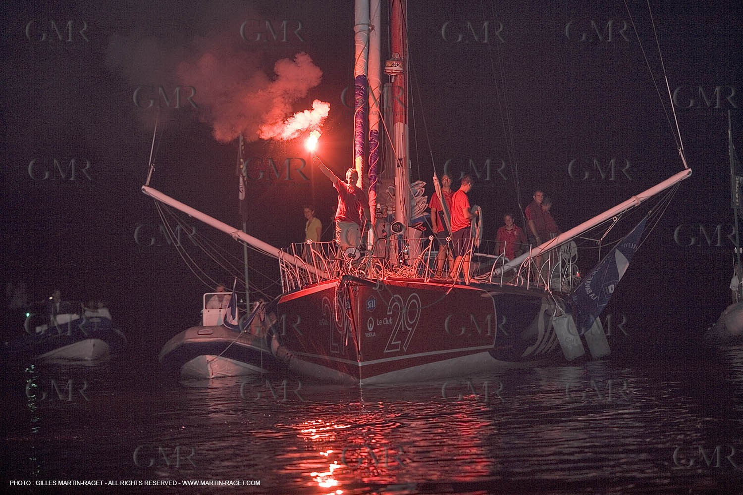 06 11 2006 - Pointe à Pitre Guadeloupe (FRA) - Arrivée Route du Rhum 2006 - Roland Jourdain - Sill Veolia