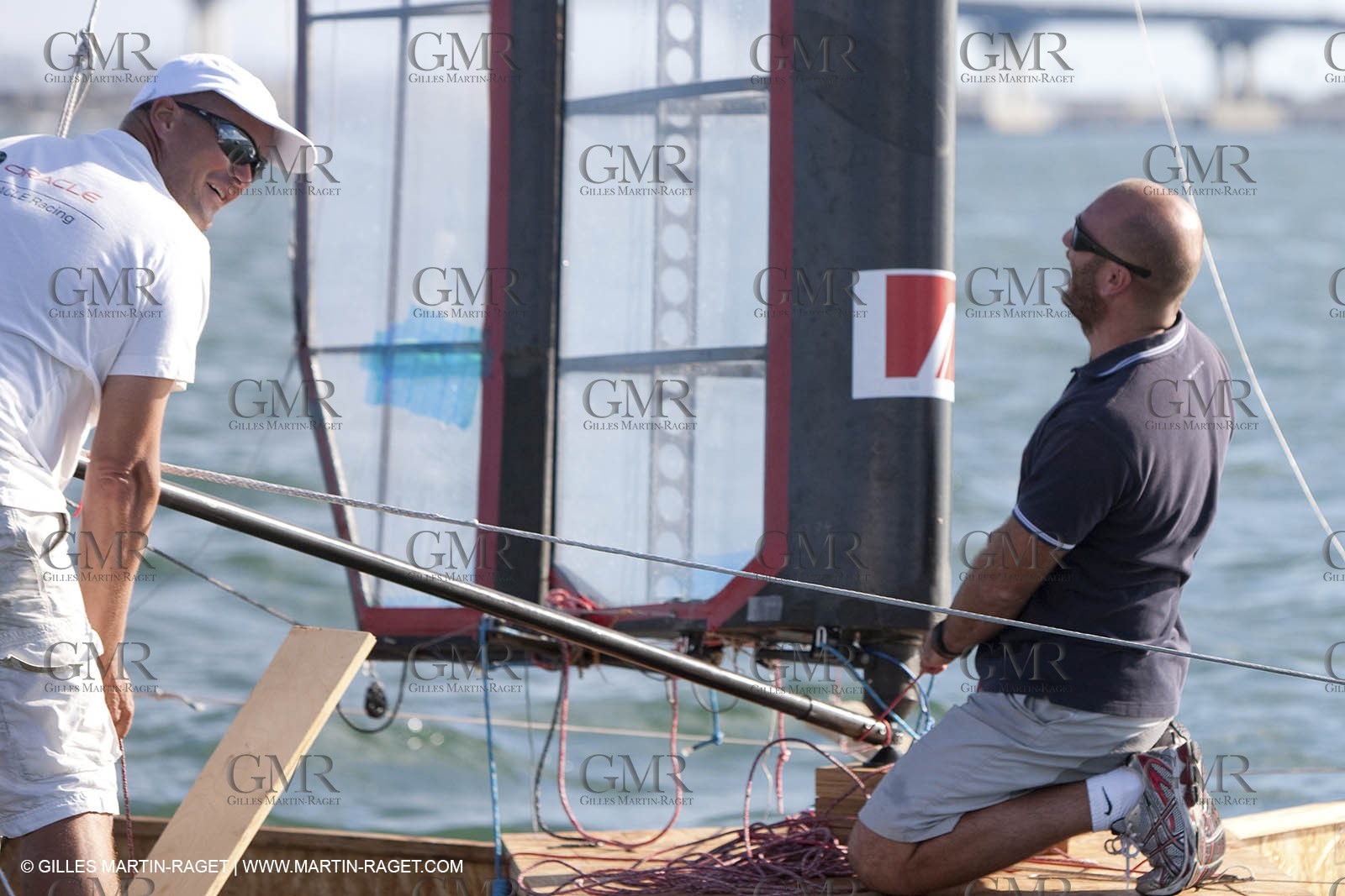 13 10 2009 - San Diego (USA, CA) - 33rd America's Cup - BMW ORACLE Racing - BOR 90 modifications