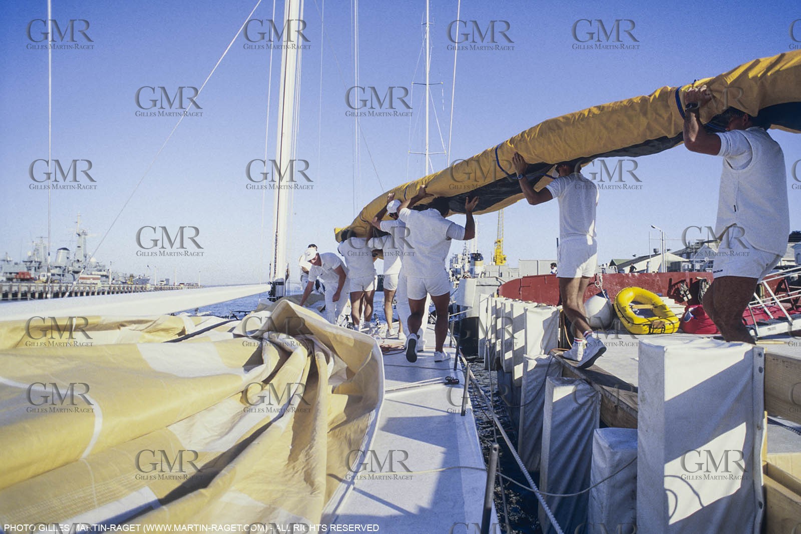 Sailing, Yacht Racing, America's Cup XXVII, San Diego (USA,CA) 1988, Stars & Stripes Vs New Zealand