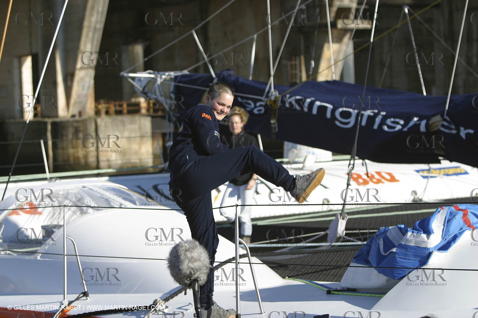 Kingfisher II - Jules Verne Trophy 2002 start - Brest