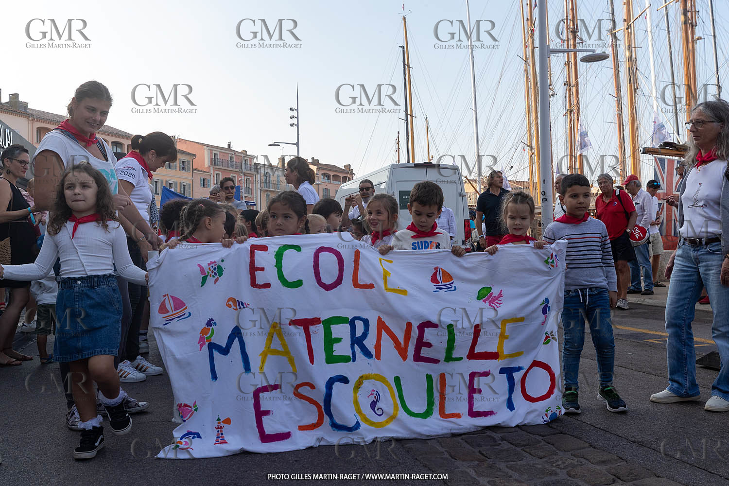 05 10 2023, Saint-Tropez (FRA,83), Les Voiles de Saint-Tropez 2023, Race Day 5, Défilé des minots de St Tropez