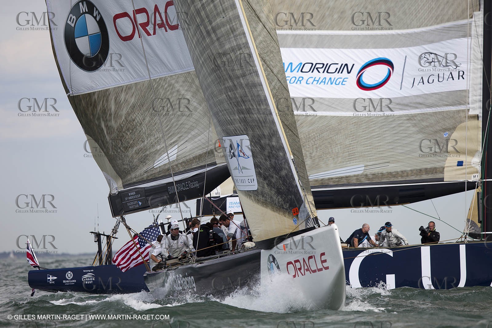 02 08 2010 - Cowes (UK, IOW) 1851 Cup -  BMW ORACLE Racing - Training Day.