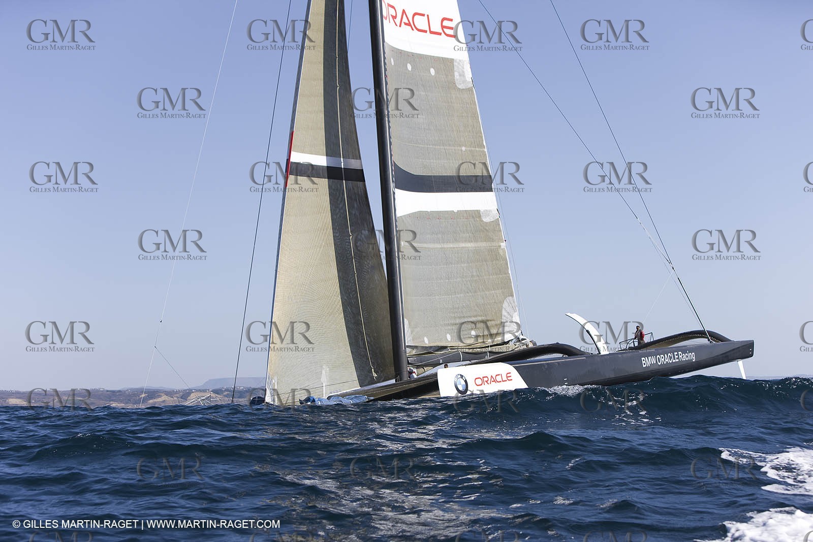 11 10 2008 - San Diego (CA, USA) - America's Cup - BMW ORACLE Racing - 90 ft trimaran sea trials - San Diego session - Sail 4