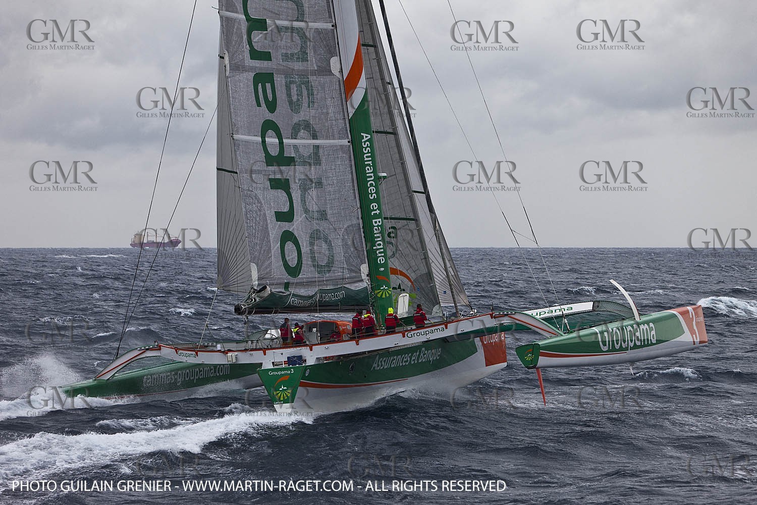 05 14 09 - Marseilles - Mediterranean Record - Groupama 3 - Franck Cammas - G Class - Start from Marseilles to Carthage (Tunisia)