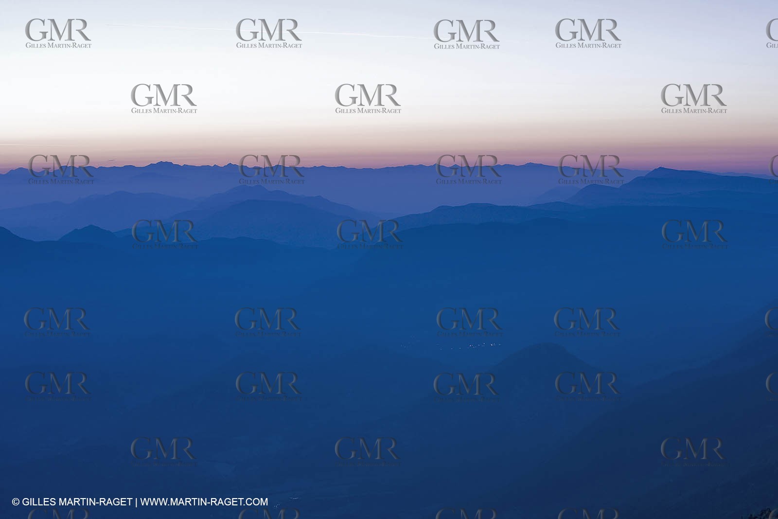 01 09 2007 - Mount Ventoux summit - view toward north and east with Haute Provence and south Alps (Oisans chain)