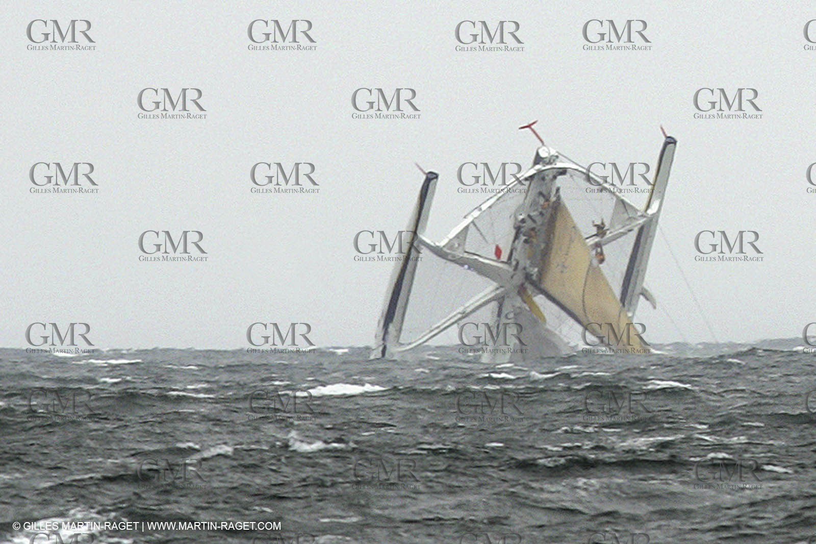 2004 ORMA Multihulls Championship - Fecamp Grand Prix - Gitana X capsize