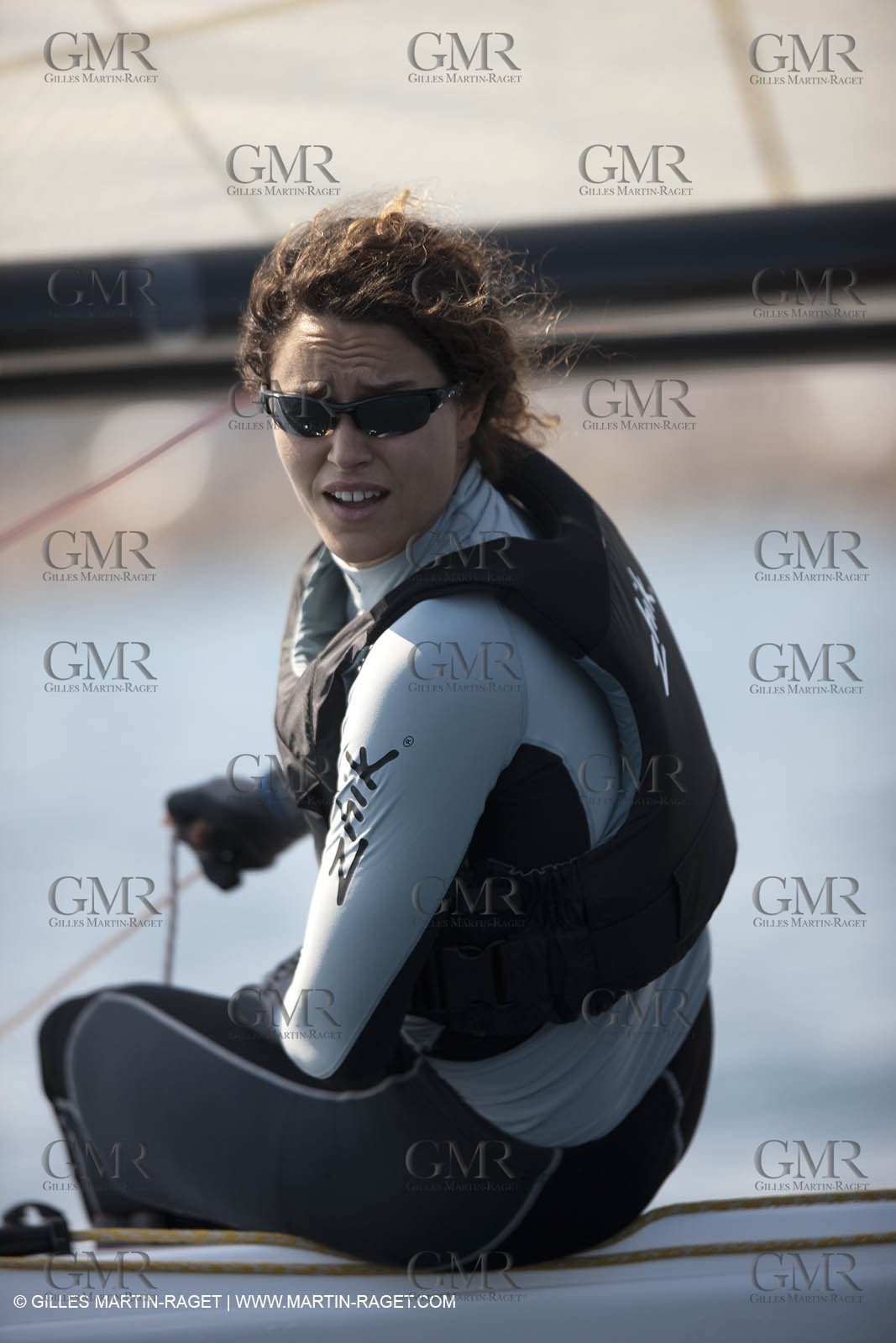 20 04 2010 - Hyères (FRA,83) - SOF 2010 - Zhik Team - women Match Racing - Leroy Pruvot  Bertrand