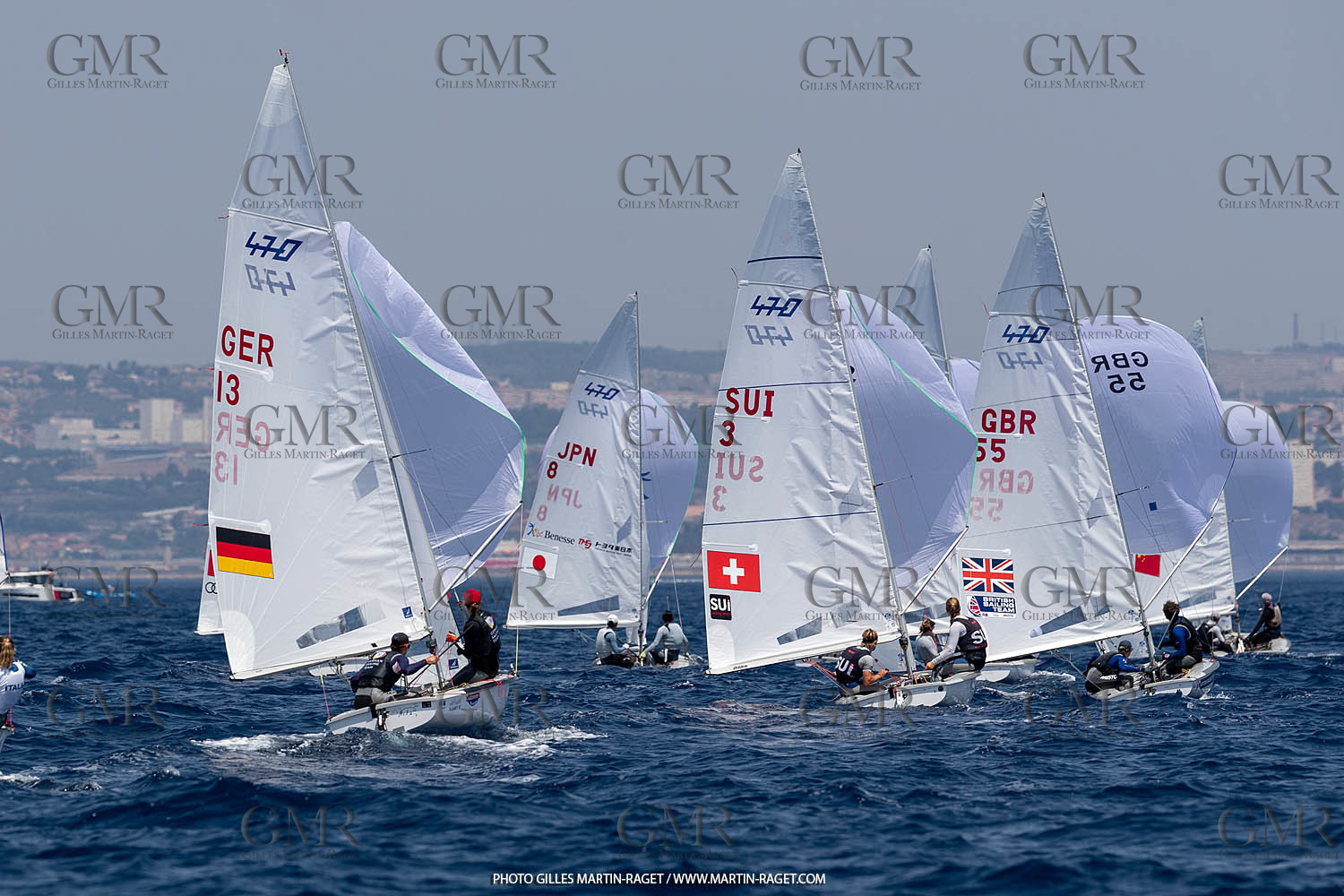 09 07 2023, Marseille (FRA), Paris 2024 Sailing Test Event, Race Day 1, 470