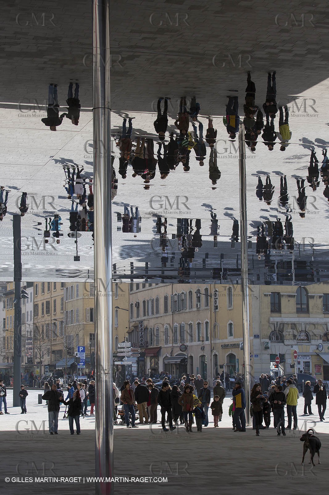 02 02 2013- Marseille (FRA,13) Inauguration de l'ombrière et du Vieux Port semi-piétonnier