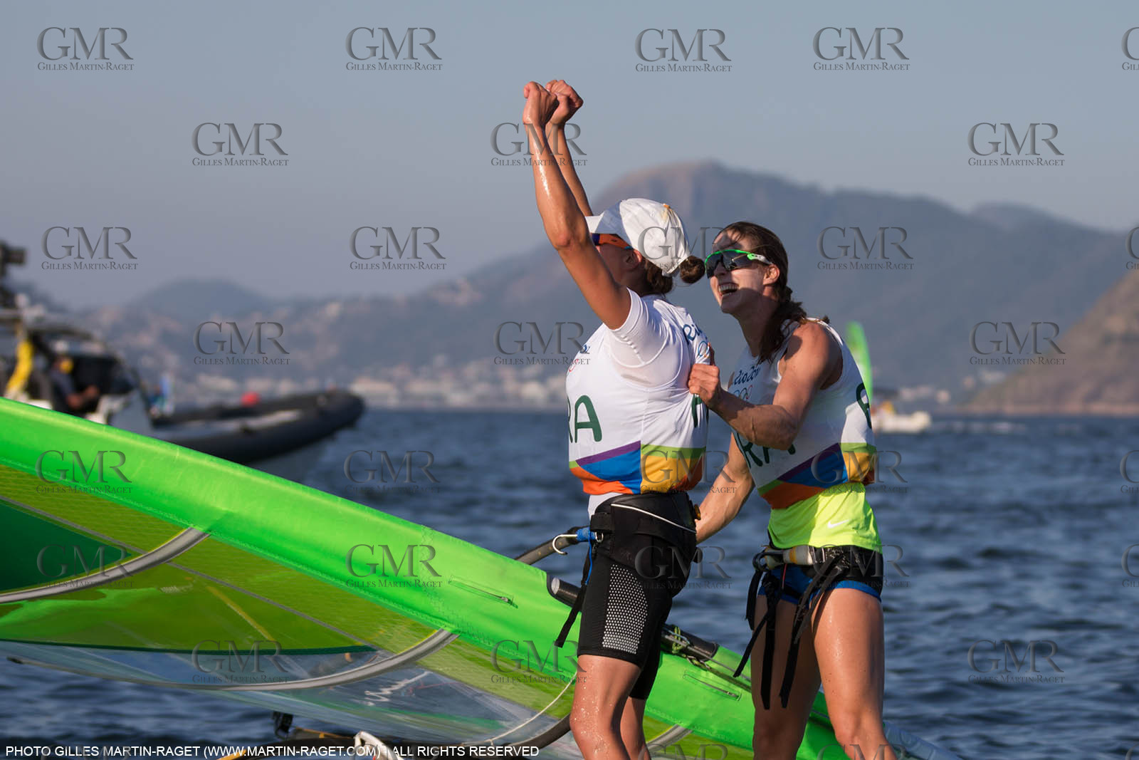 14 08 2016, Rio de Janeiro (BRA), 2016 Olympic Games, Sailing, RSX Women medal race, Charline Picon (FRA), gold medalist