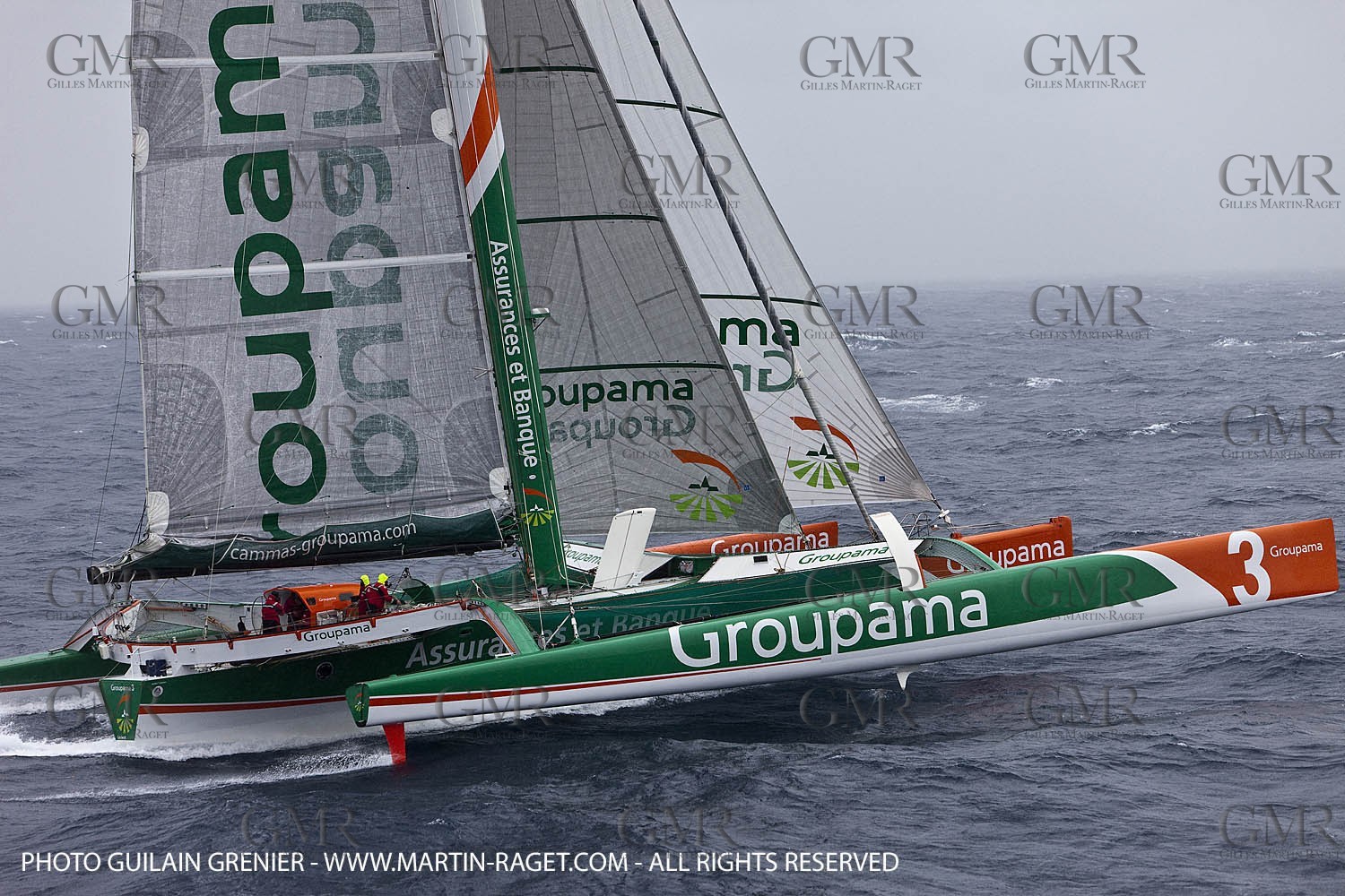 05 14 09 - Marseilles - Mediterranean Record - Groupama 3 - Franck Cammas - G Class - Start from Marseilles to Carthage (Tunisia)