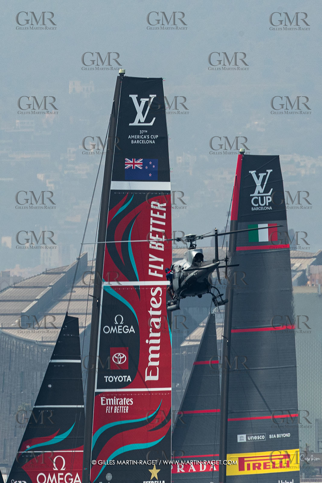 22 08 2024, Barcelona (ESP), Louis Vuitton 37th America's Cup, Louis Vuitton Preliminary Regatta, Race Day 1