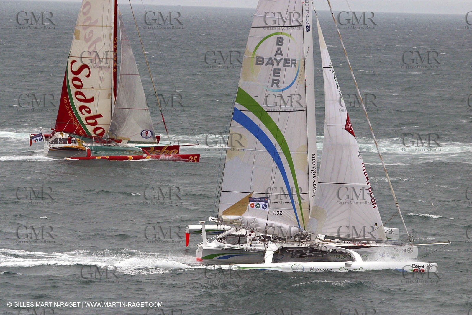 Route du Rhum 2002 - Saint Malo - ORMA 60' Trimarans Start