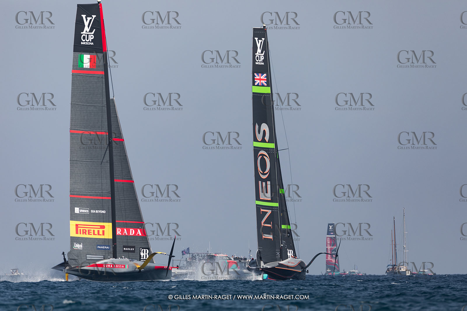 24 08 2024, Barcelona (ESP), Louis Vuitton 37th America's Cup, Louis Vuitton Prelilinary Regatta, Race Day 3