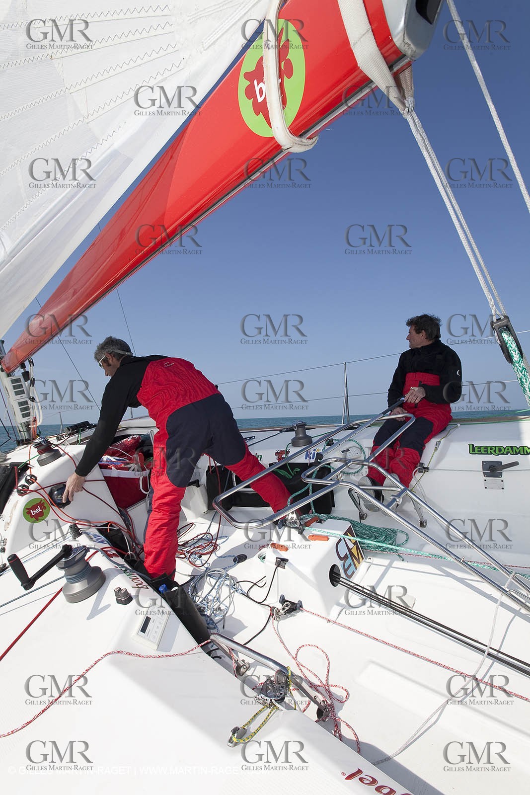 13 03 2010 -  La Grande Motte   Port Camargue (FRA) - Groupe Bel - Kito de Pavant   Sebastien Audigane training for Transat AG2R
