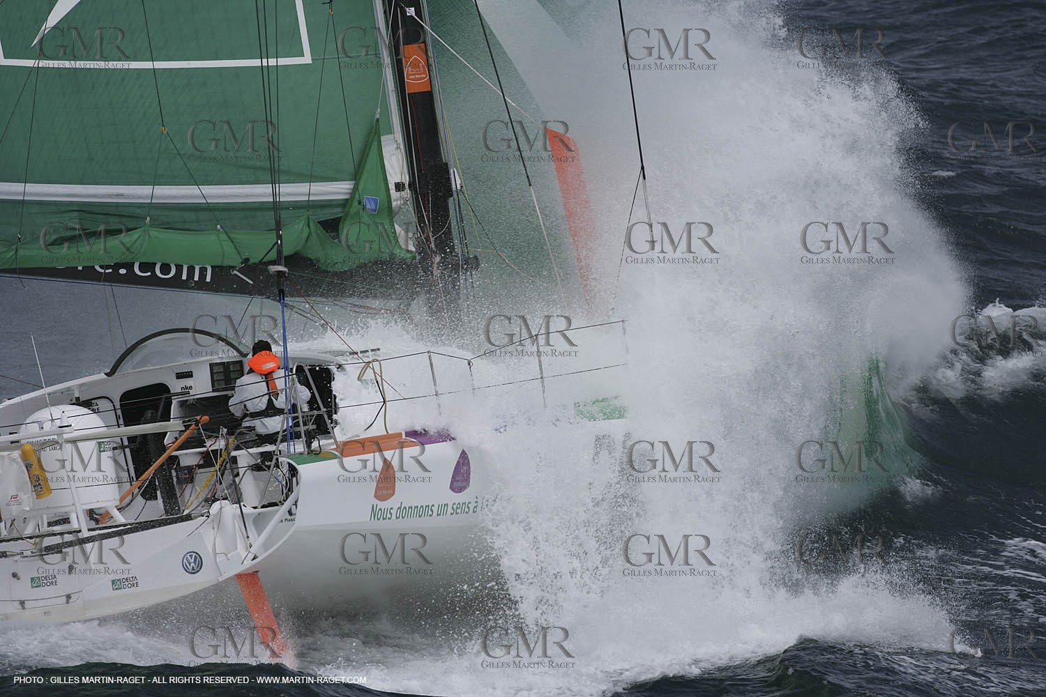 21 06 2007 - Bell Ile en mer (South Britanny, France) - IMOCA Monohulls - Delta Dore (Jeremie Beyou) sea trials