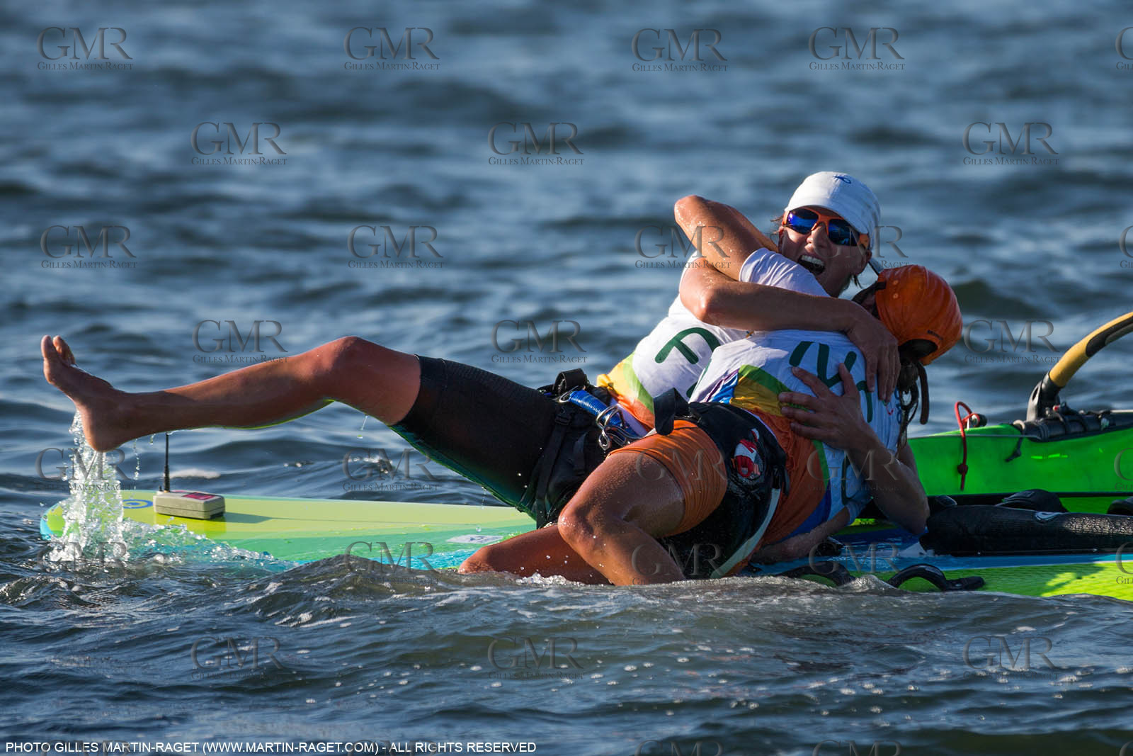 14 08 2016, Rio de Janeiro (BRA), 2016 Olympic Games, Sailing, RSX Women medal race, Charline Picon (FRA), gold medalist