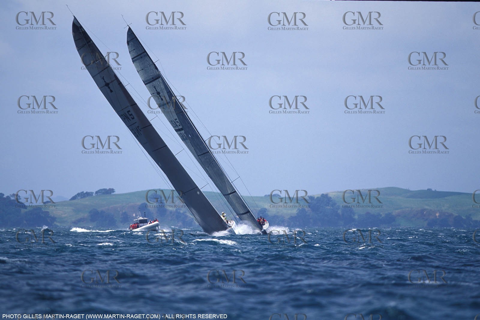 Finale Louis Vuitton Cup America One Vs Luna Rossa,  America's Cup, Auckland 2000