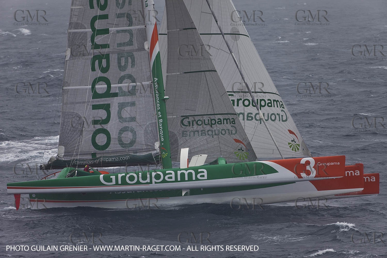 05 14 09 - Marseilles - Mediterranean Record - Groupama 3 - Franck Cammas - G Class - Start from Marseilles to Carthage (Tunisia)