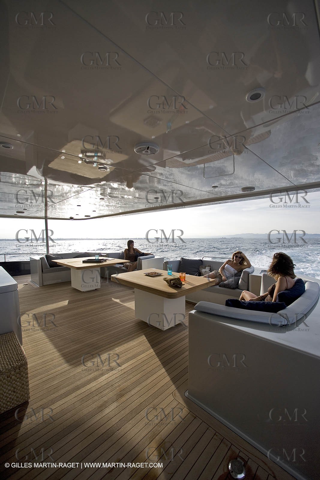 11 06 2007 - Valencia (Spain) - Bradley, super yacht catamaran dessiné par Gilles Vaton et construit par H2X à la Ciotat (France)