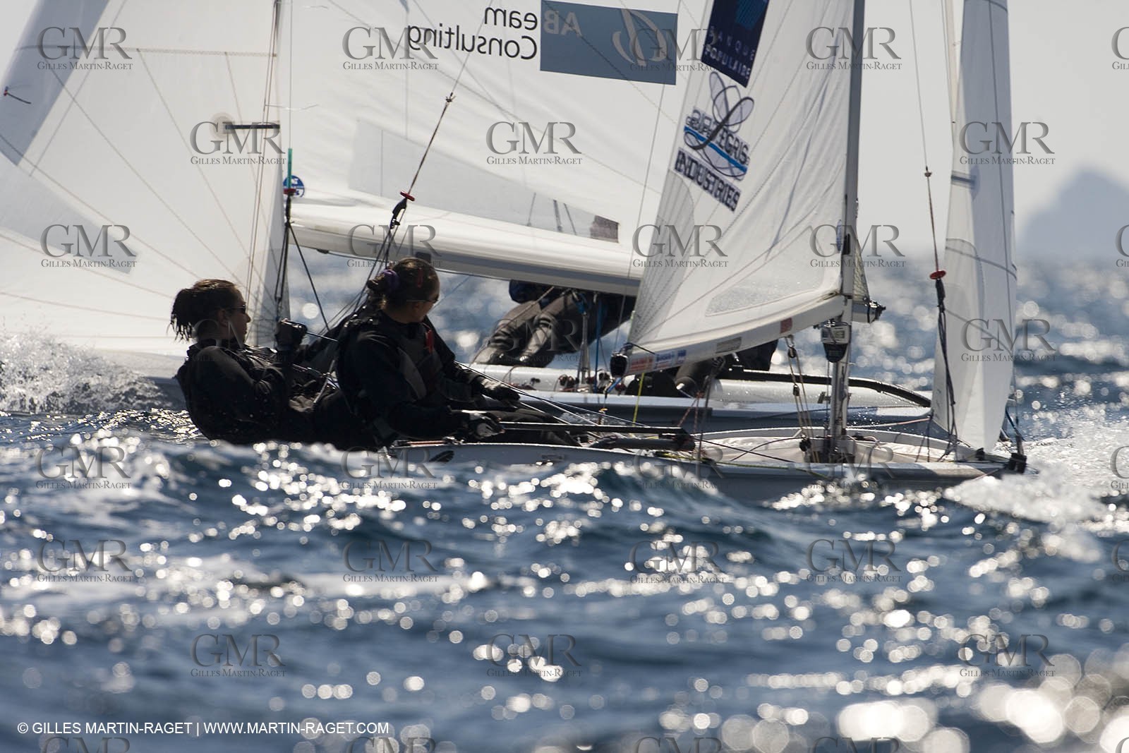 27 04 2007 - 2007 Semaine Olympique Française - Hyères (South of France) - Day 6 - Medal Race - Team France - Petitjean-Douroux