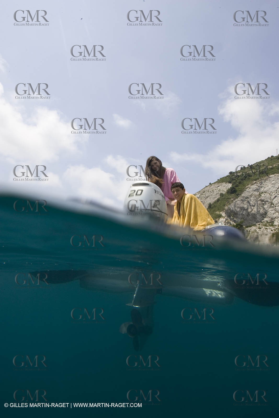 Motor boat mooring