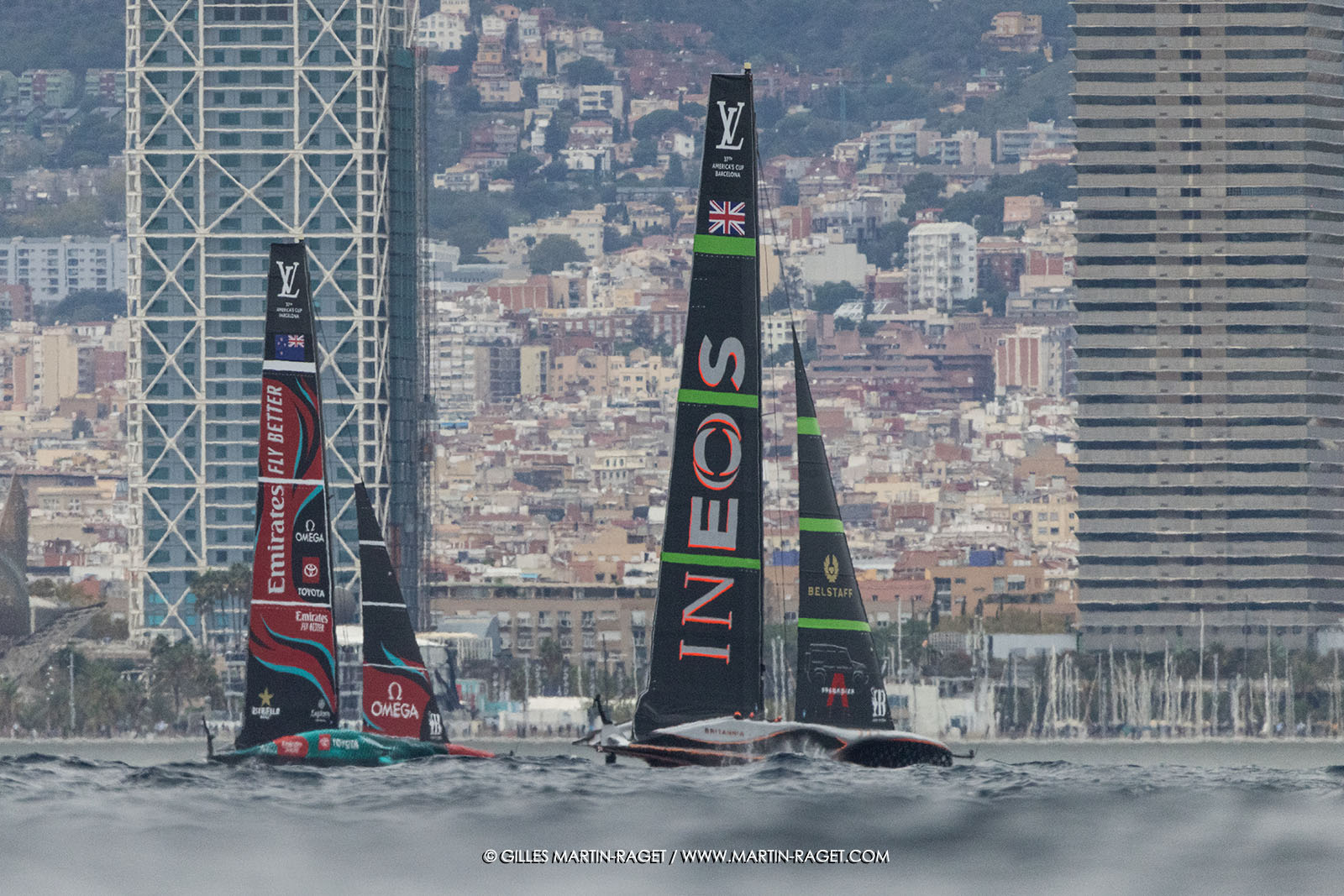 18 10 2024, Barcelona (ESP), Louis Vuitton 37th America's Cup, Final Match, Race Day 5, Race 8