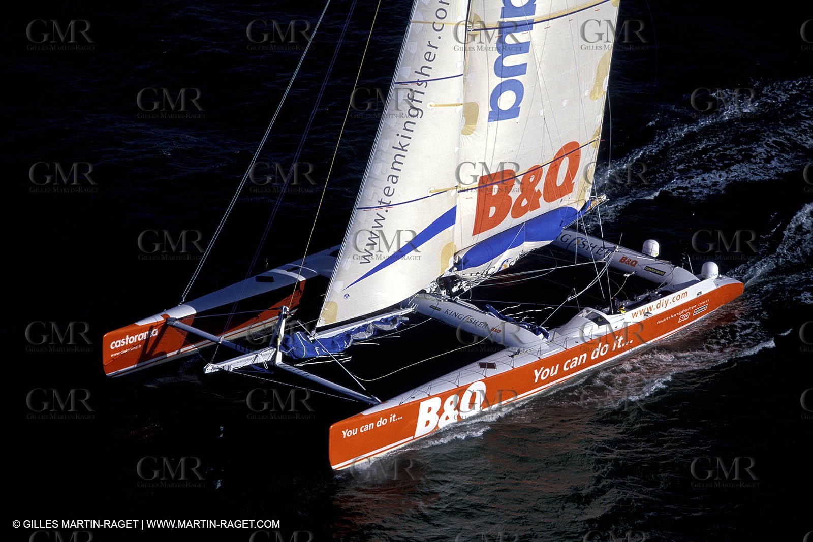 Kingfisher II - départ Trophée Jules Verne 2002 - Brest