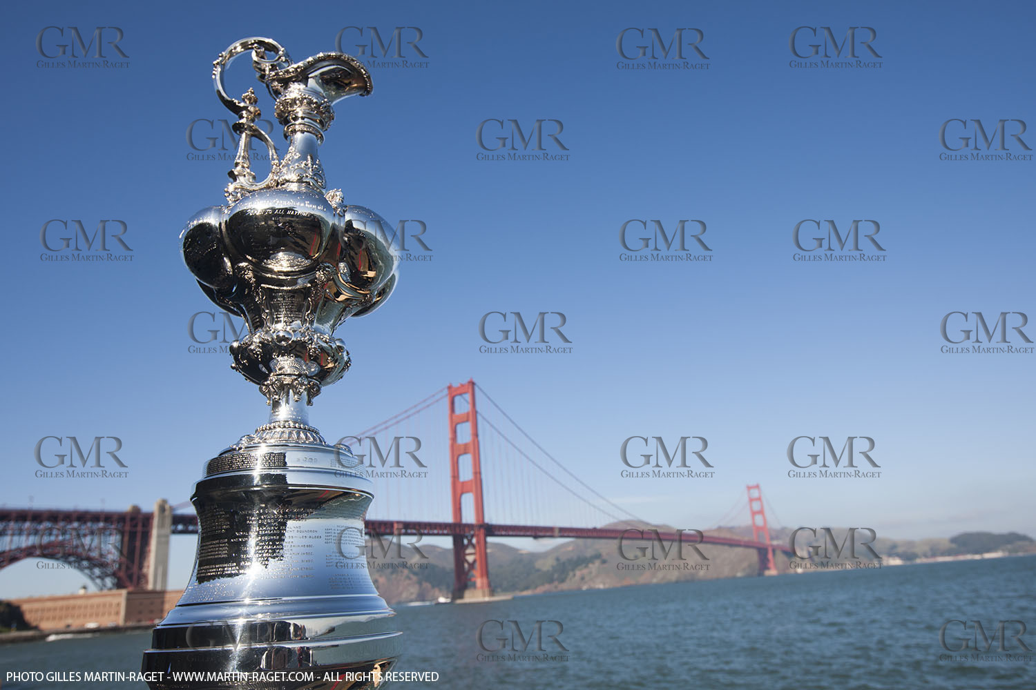 04 01 2011 - San Francisco (USA, CA) - 34th America's Cup - The America's Cup in San Francisco - Golden Gate Bridge