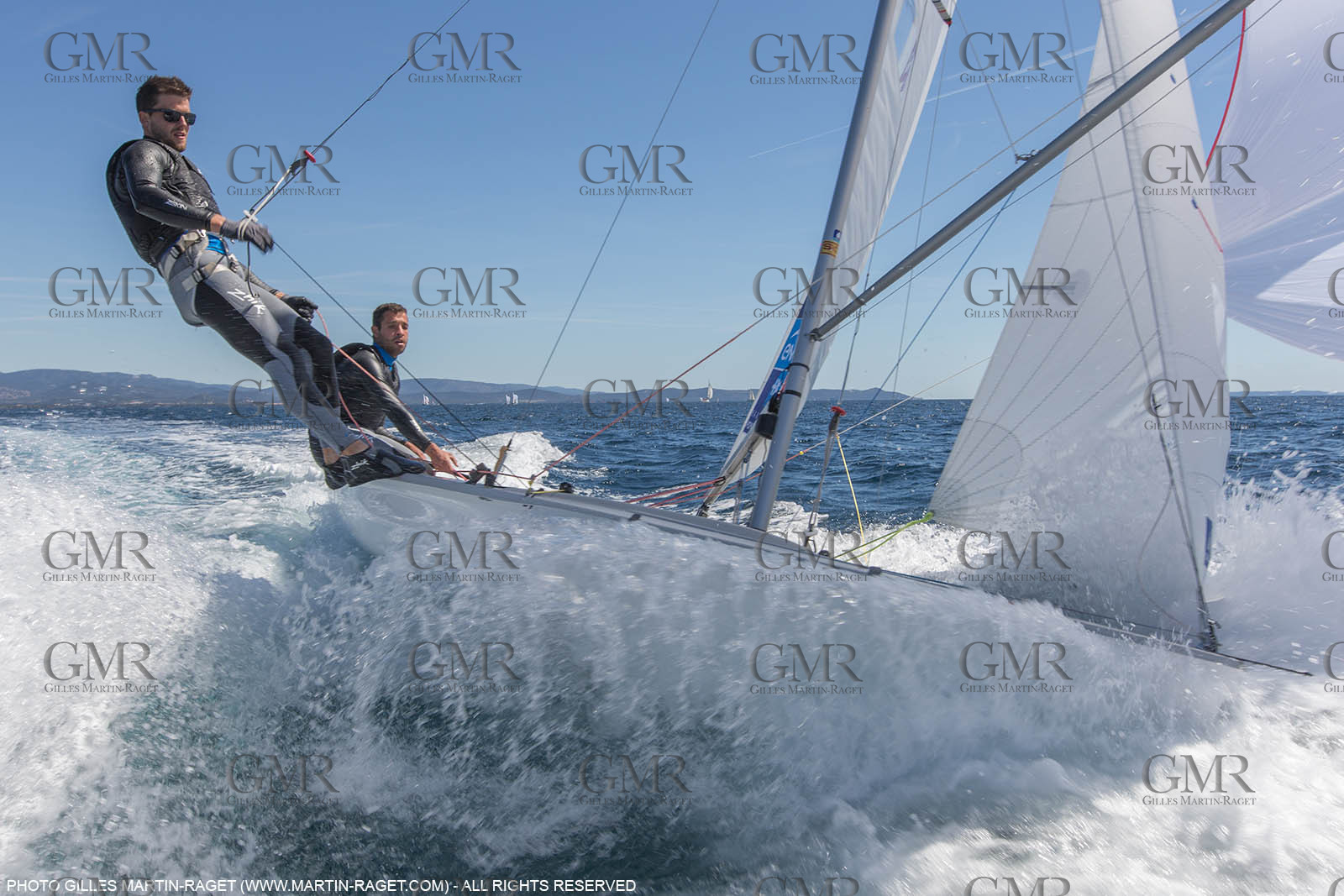 25 04 2016, Hyères (FRA,83), Jeux Olympiques Rio 2016, voile, 470, Sofian Bouvet   Jeremie Mion, SFS Voile