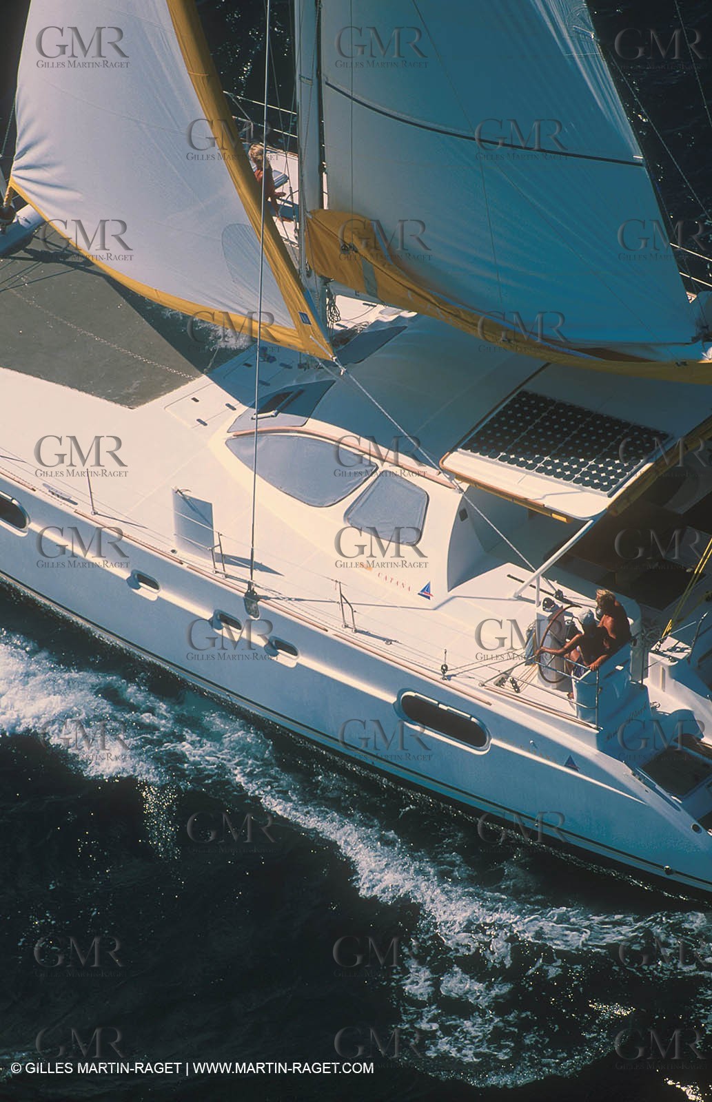 Cruising multihull sailing