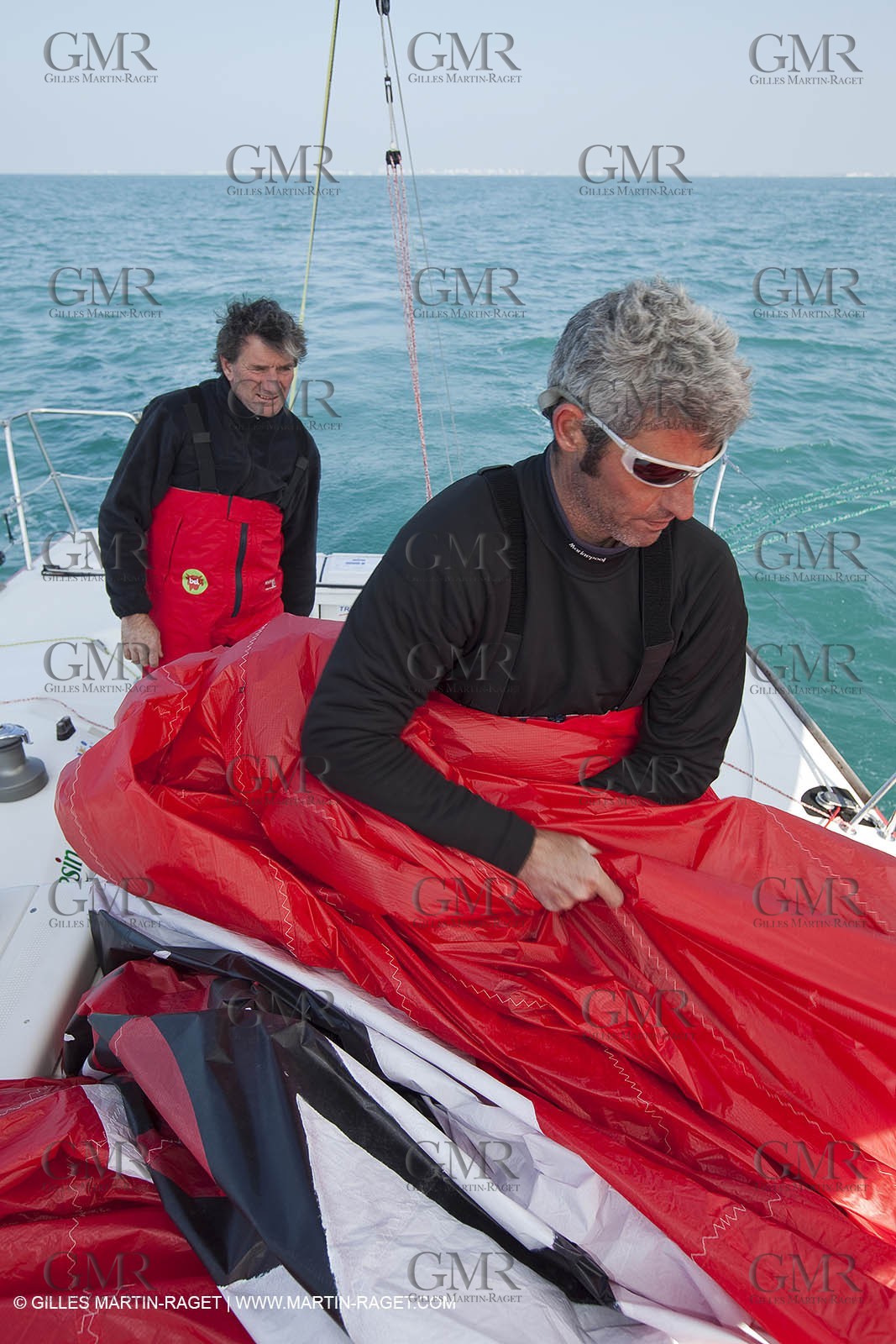 13 03 2010 -  La Grande Motte   Port Camargue (FRA) - Groupe Bel - Kito de Pavant   Sebastien Audigane training for Transat AG2R