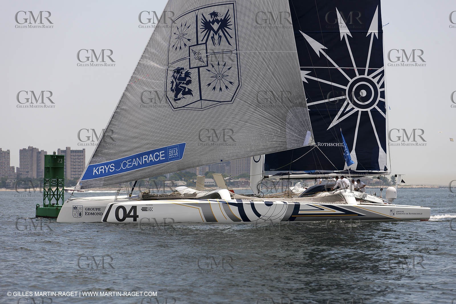 03 07 2012 - New York (USA, NY) -Krys Ocean Race prologuie - arrivée à New York