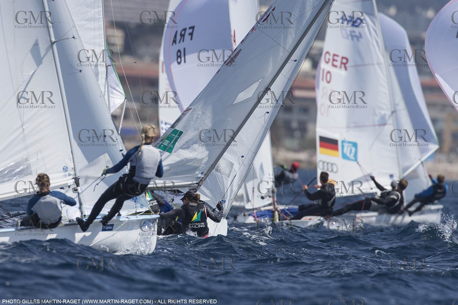 12 04 2015, Marseille (FRA), Yachting Club de la Pointe Rouge - Coupe Internationale de Printemps des 470, Final Day