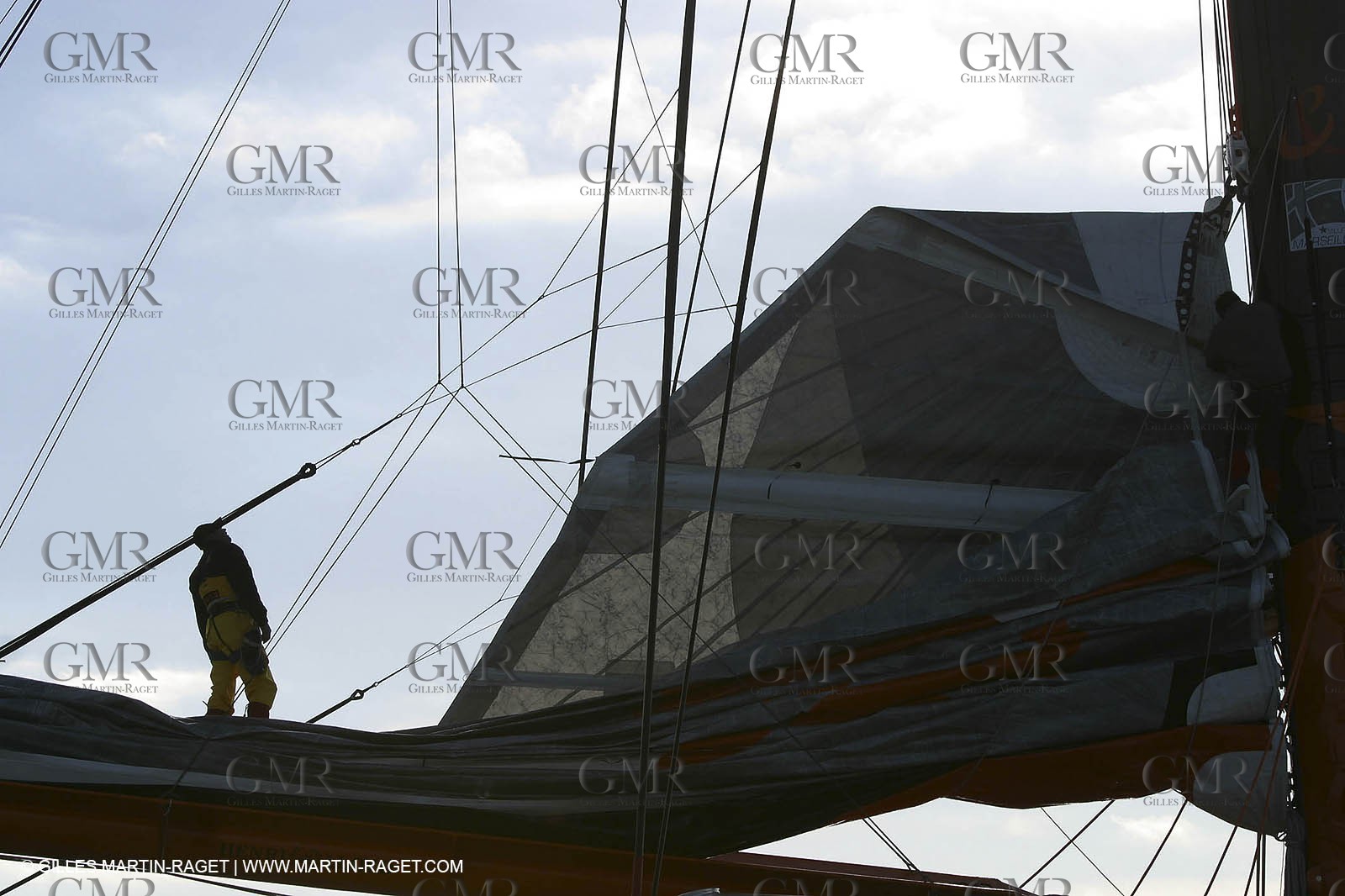 Vannes - Multiplast Boatyard - Orange II 1st sea trial